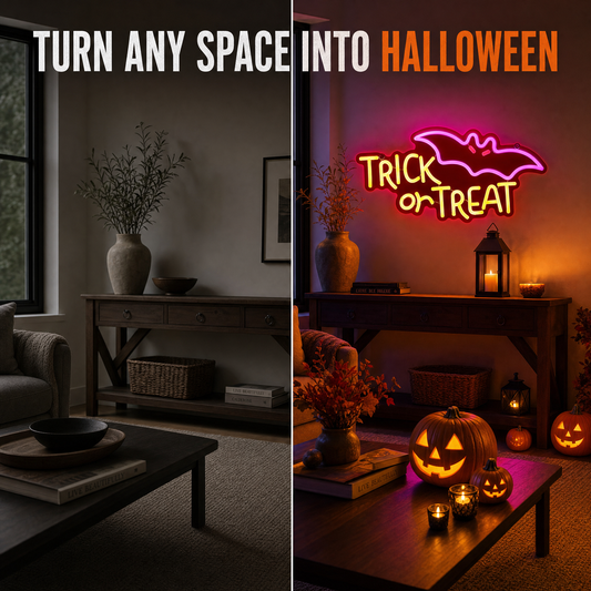 Trick or Treat RGB Neon Sign