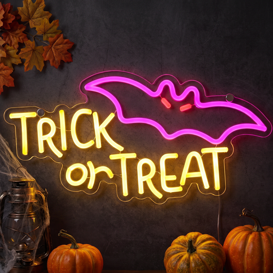 Trick or Treat RGB Neon Sign